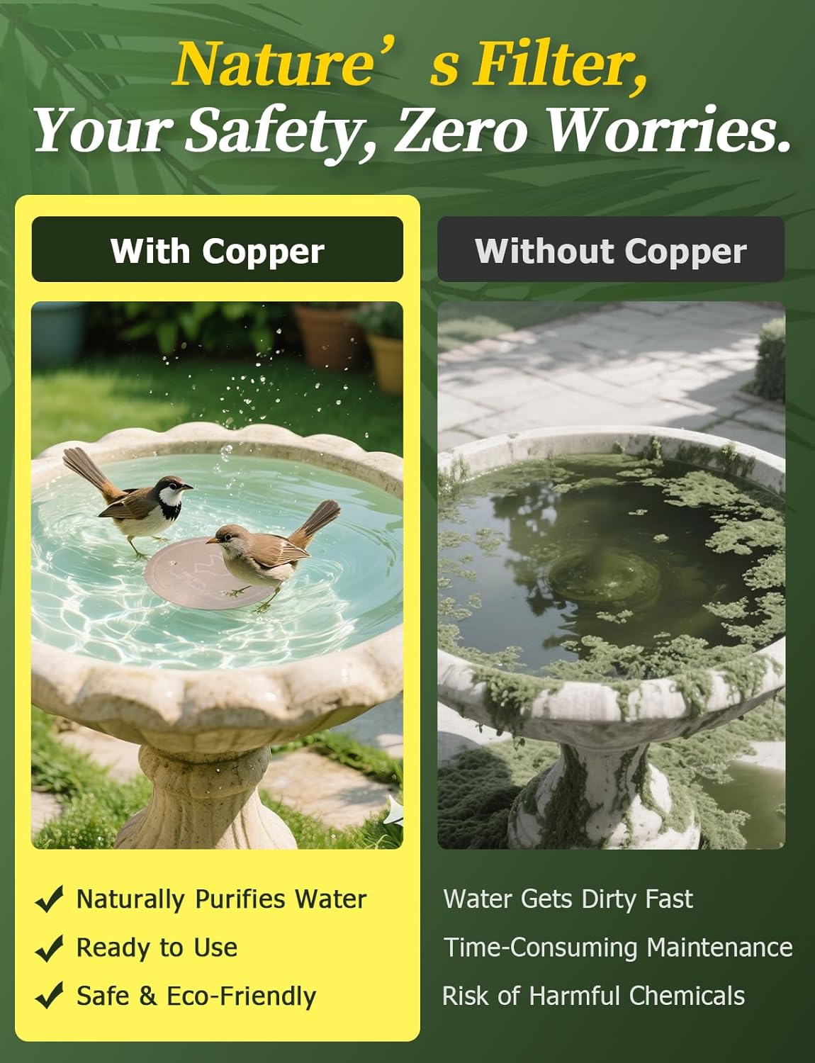 Bird Bath Copper Disk