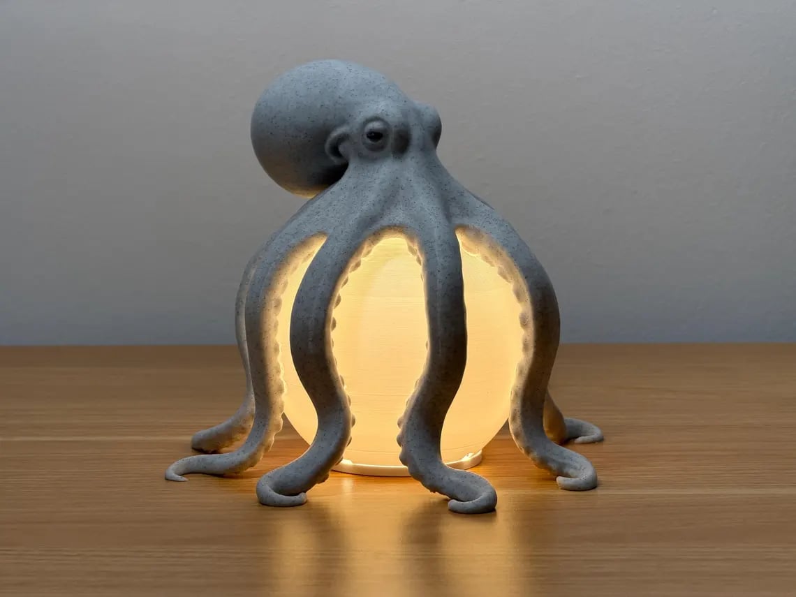 Glowing Octopus Table Lamp – A Magical Ocean Accent for Your Home