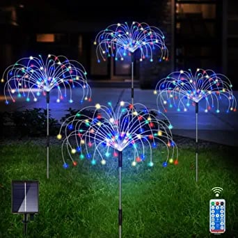 SALE TODAY ONLY $19.99- Waterproof  Solar Garden Fireworks Lamp