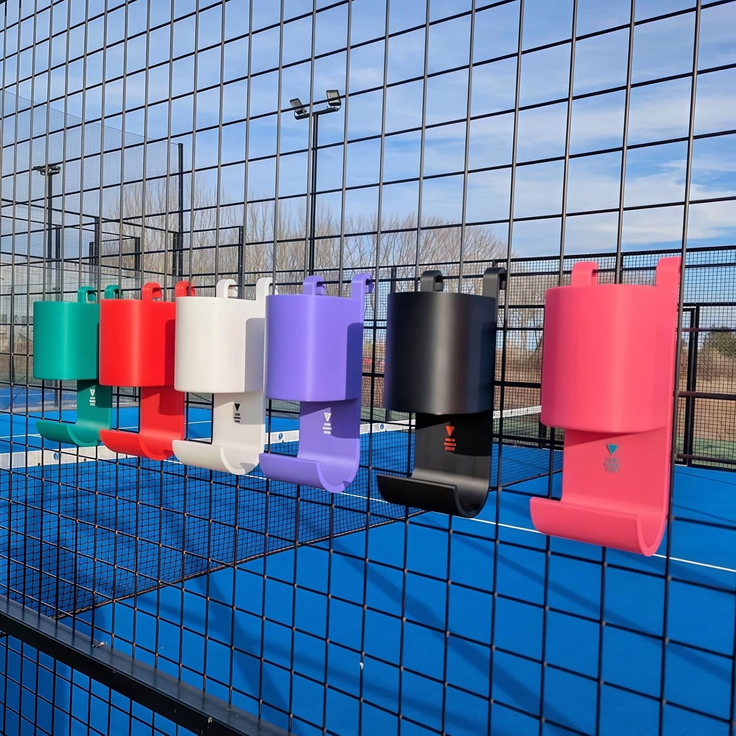 🔥Hot Sale 49% OFF🏆Paddle Tennis Water Bottle And Towel Rack – Court Side Organizer for Tennis Players