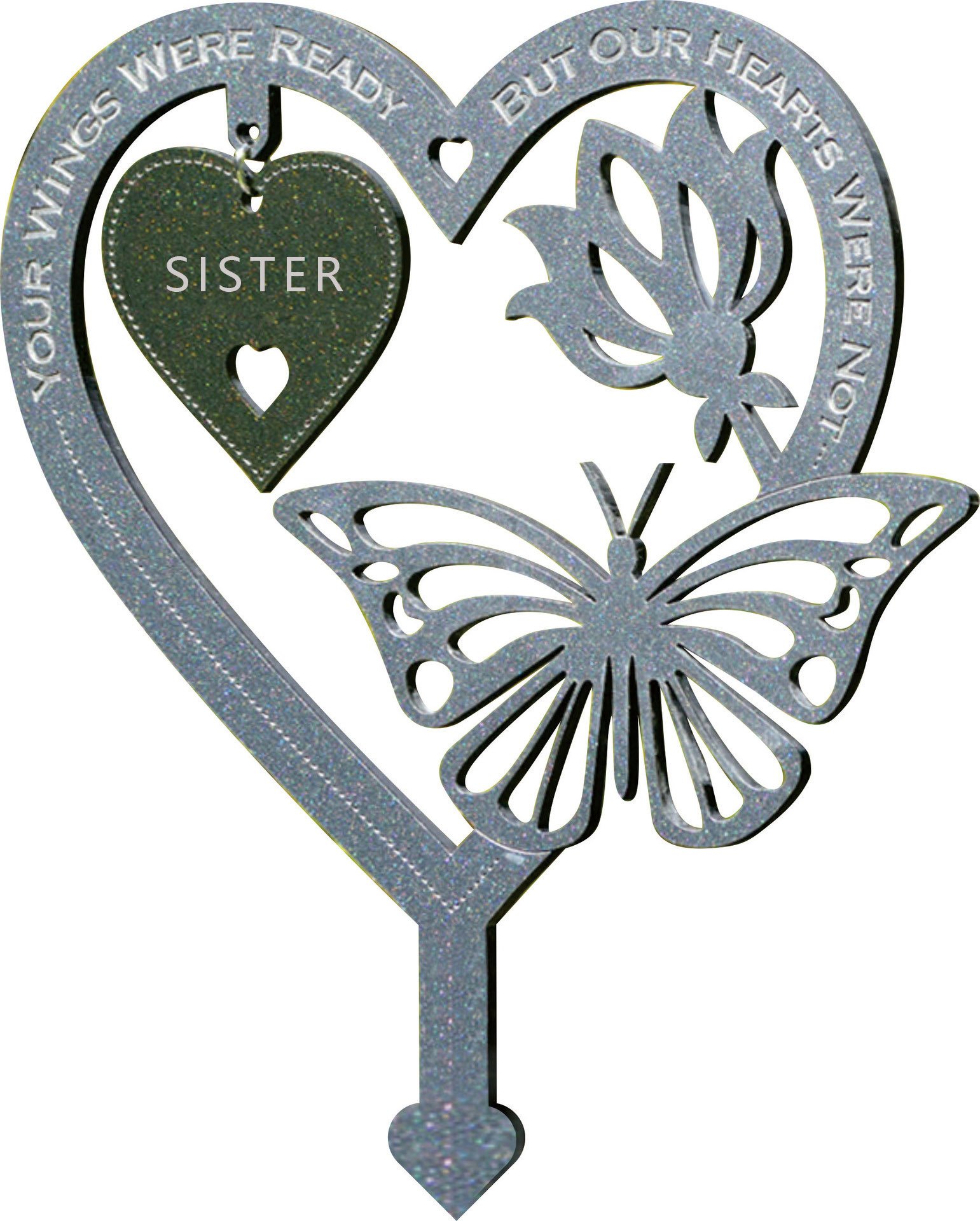 🔥Last Day 49% OFF🔥 - Memorial Gift Butterfly Ornament Garden Plaque