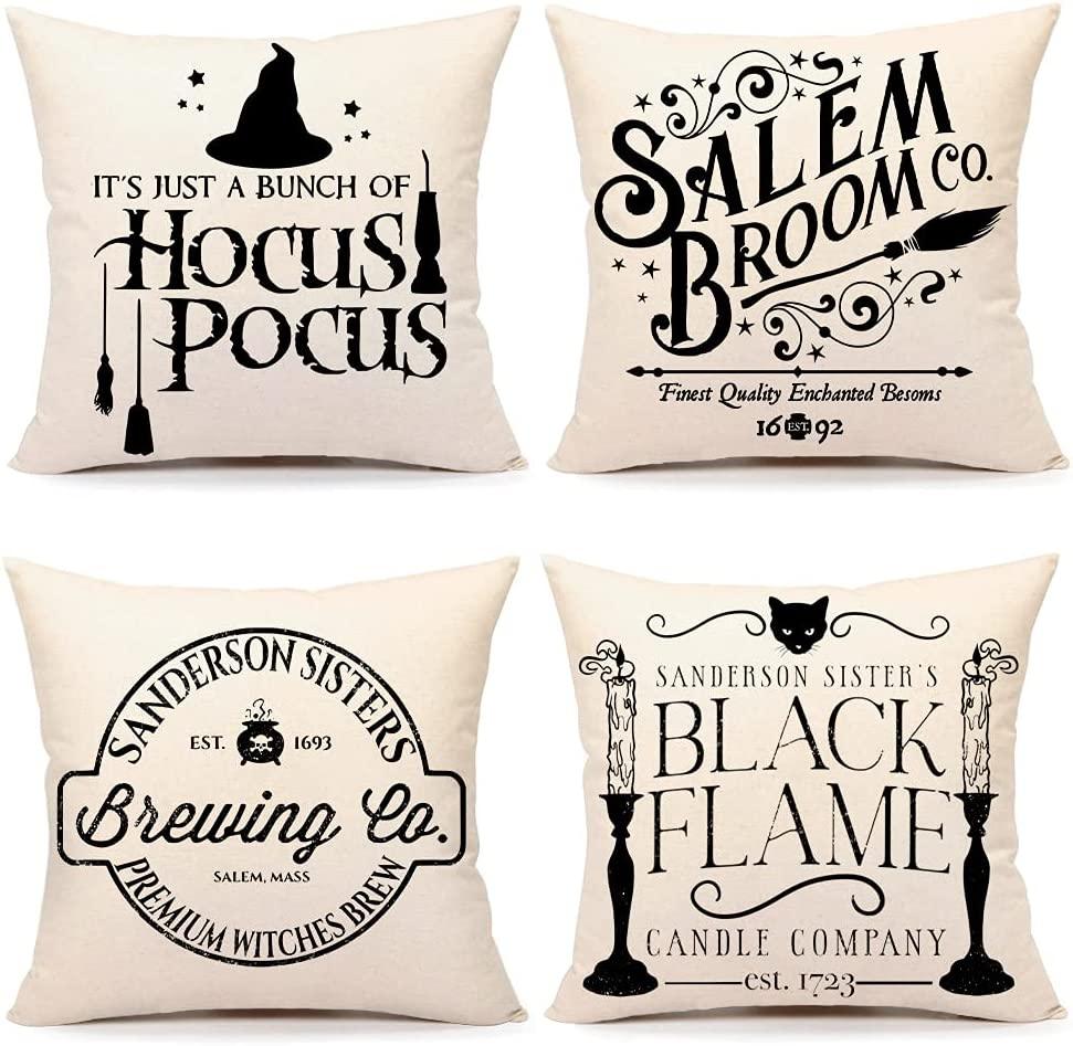 Halloween Decor Pillow Covers Set of 4 Halloween Decorations Cushion Case-KOLAICH™