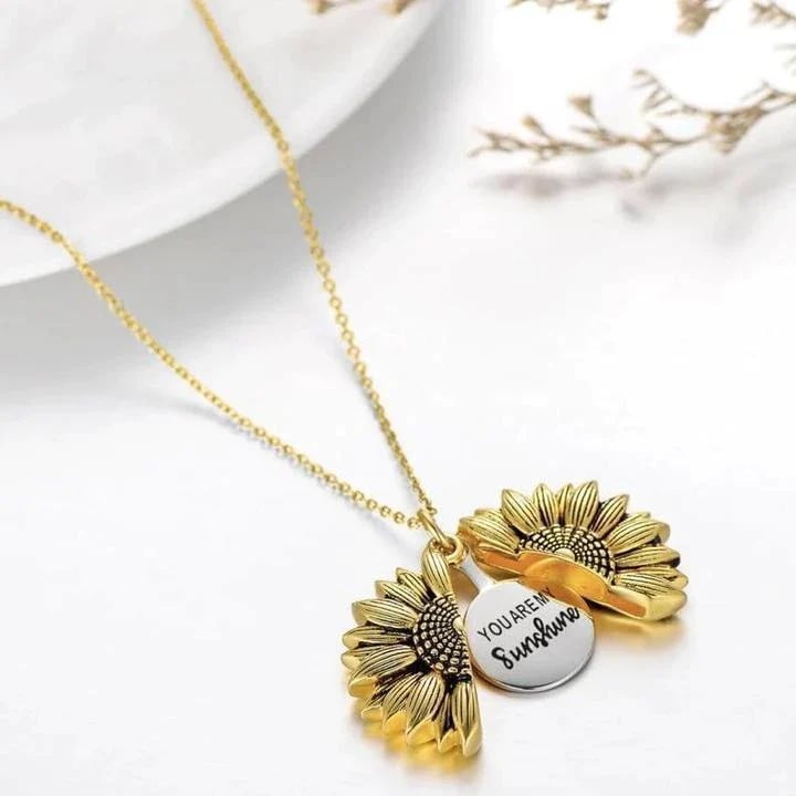 "You Are My Sunshine"Sunflower Necklace With Gift Box (Buy 2 Get Free Shipping）-KOLAICH™