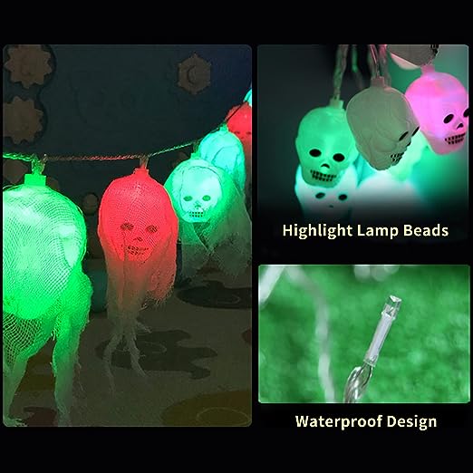 Halloween Skeleton Ghost String Lights-KOLAICH™