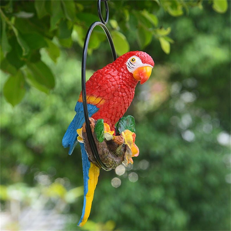 Iron ring parrot pendant garden decoration-KOLAICH™