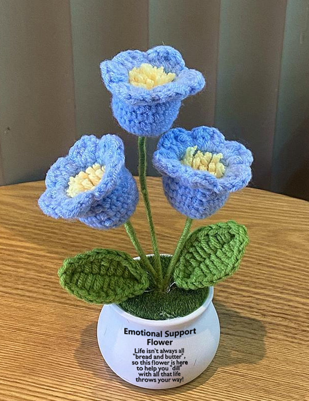 Hand Made To Your Mom Sister Aunt Friend Family Mother's Day Birthday Spiritual Support Crochet Flowers