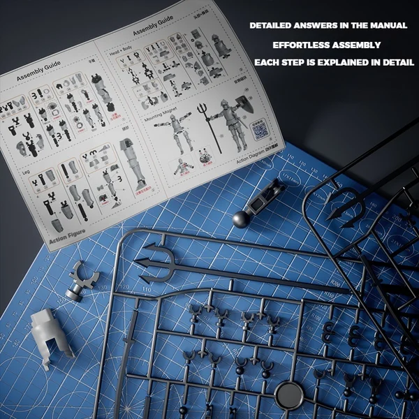 DIY Medieval Warrior Strong Magnetic Removable Articulated DollBuy 3 Set Get 10% OFF & Free Shipping