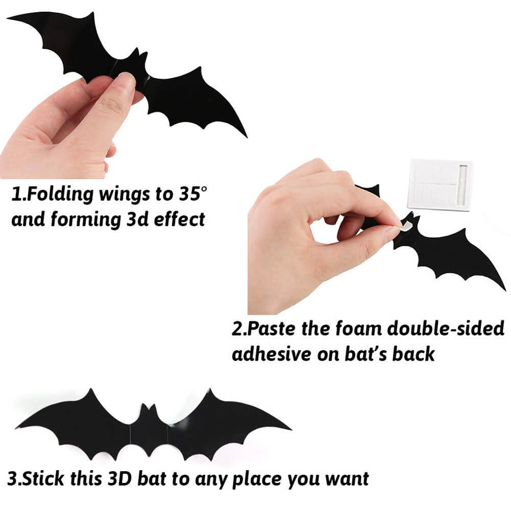 Halloween Bat Waterproof Sticker(120 PCS)-KOLAICH™