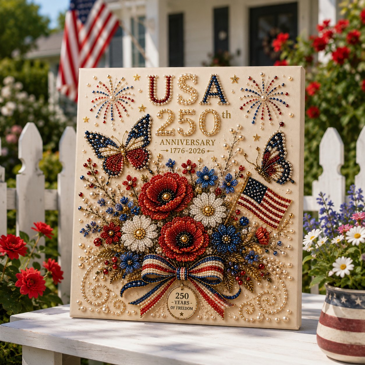 🇺🇸 USA 250th Anniversary DIY Pearl Painting Kit ✨❤️‍🔥BUY 2 GET FREE SHIPPING