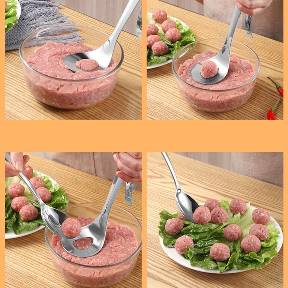 (🎄🎁2023-Christmas Hot Sale🎁-48% OFF) Stainless Steel Meatball Maker Spoon