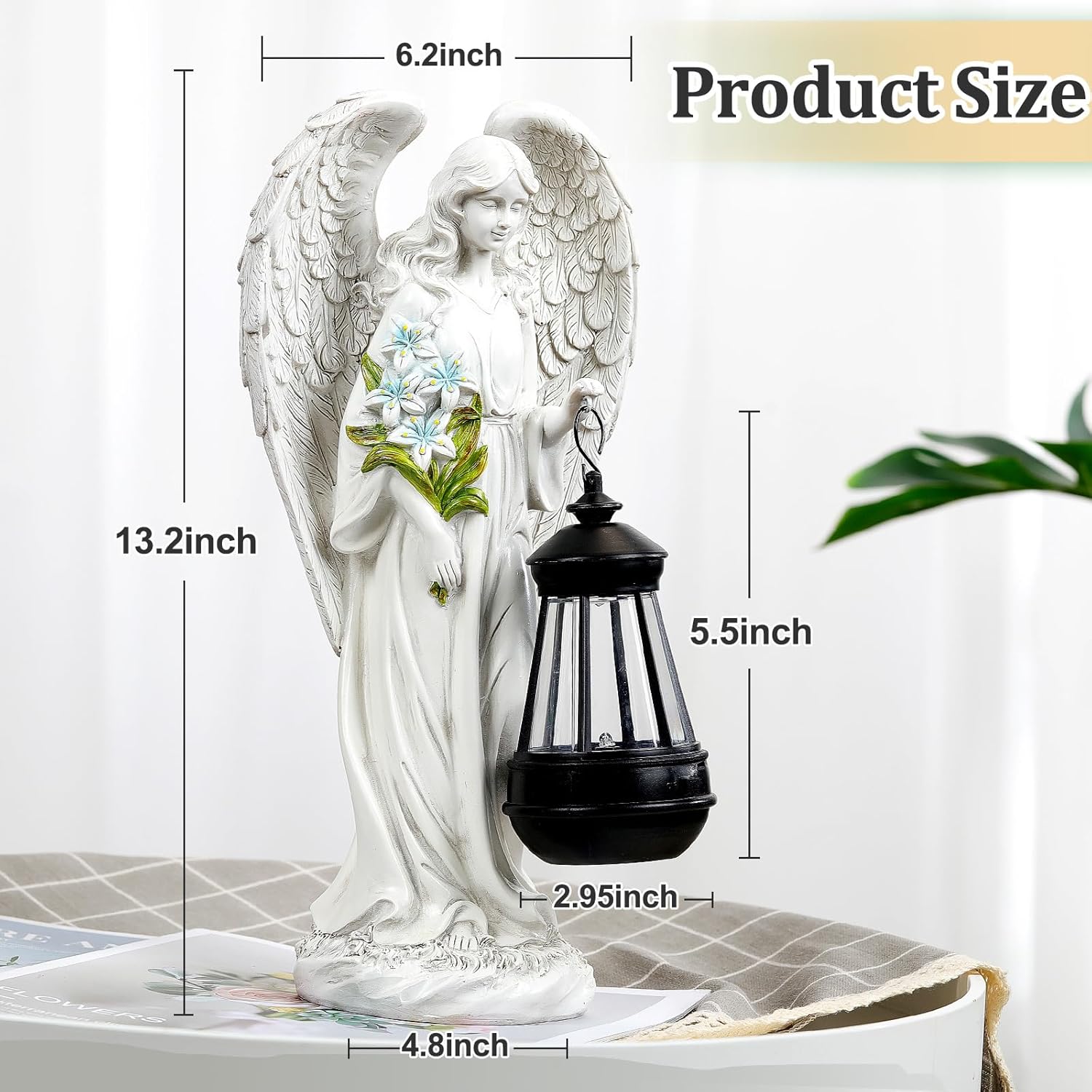 😇 Solar Angel Outdoor Garden Decor Statues