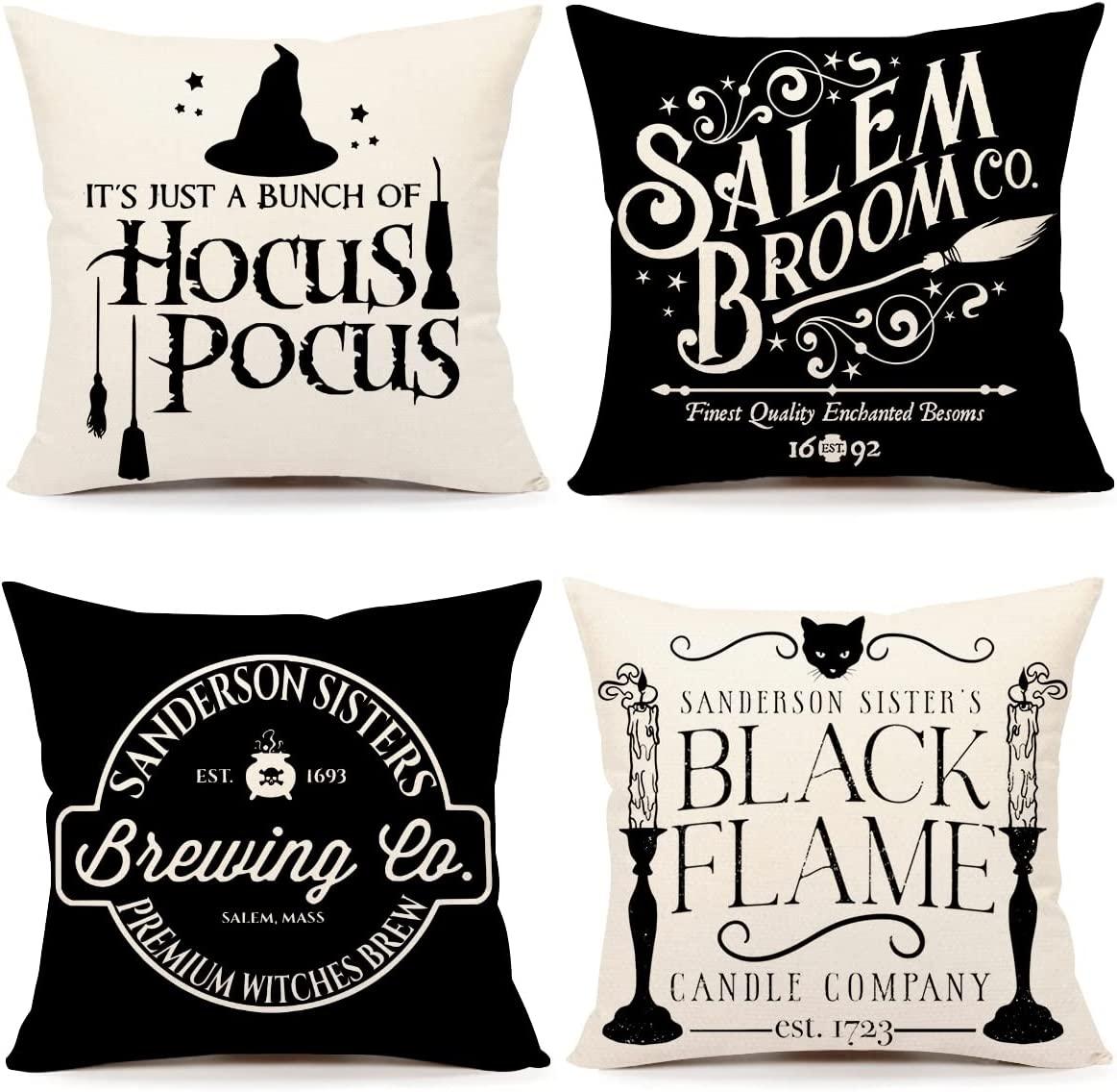 Halloween Decor Pillow Covers Set of 4 Halloween Decorations Cushion Case-KOLAICH™