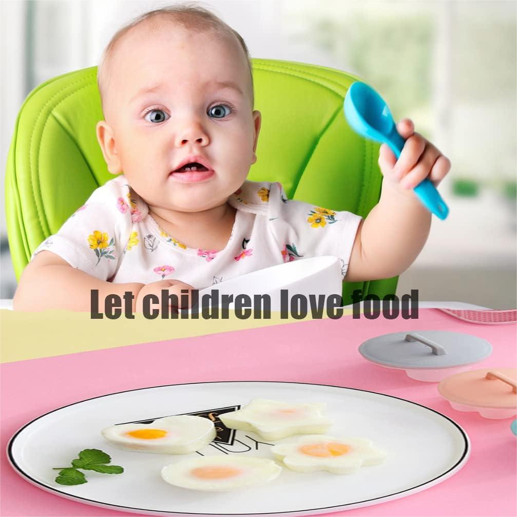 Breakfast Boiled Egg Mold - Set of 4 with Brush