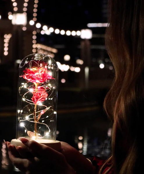 Color simulation rose lamp