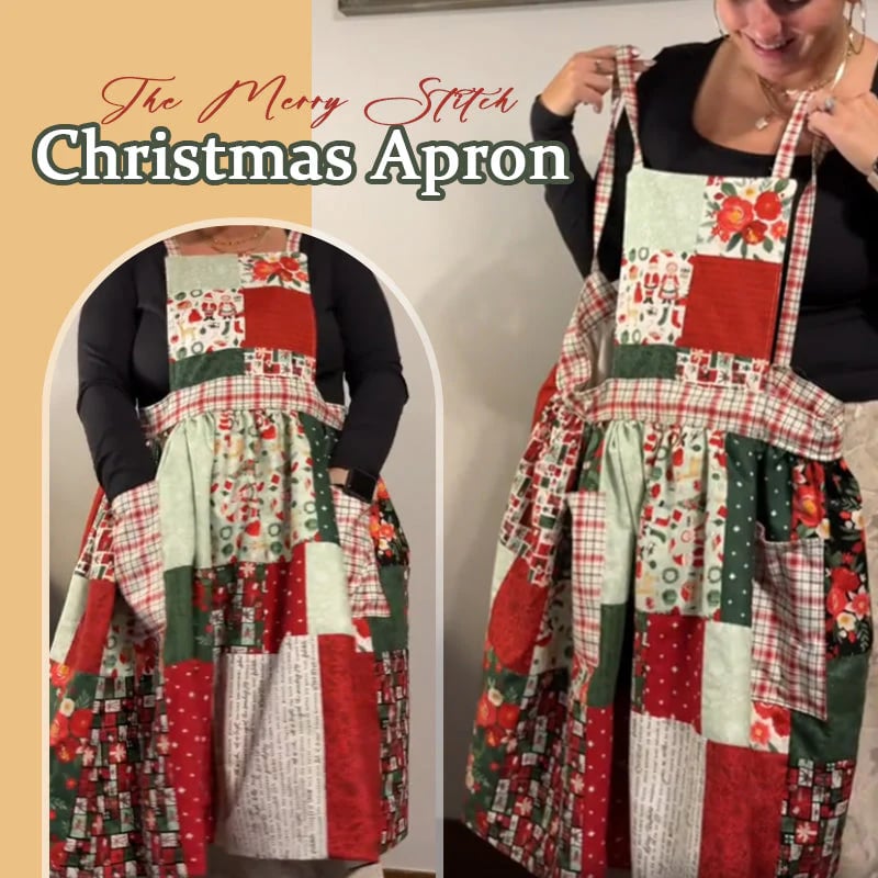 🔥LAST DAY 50% OFF🎄The Merry Stitch Christmas Apron