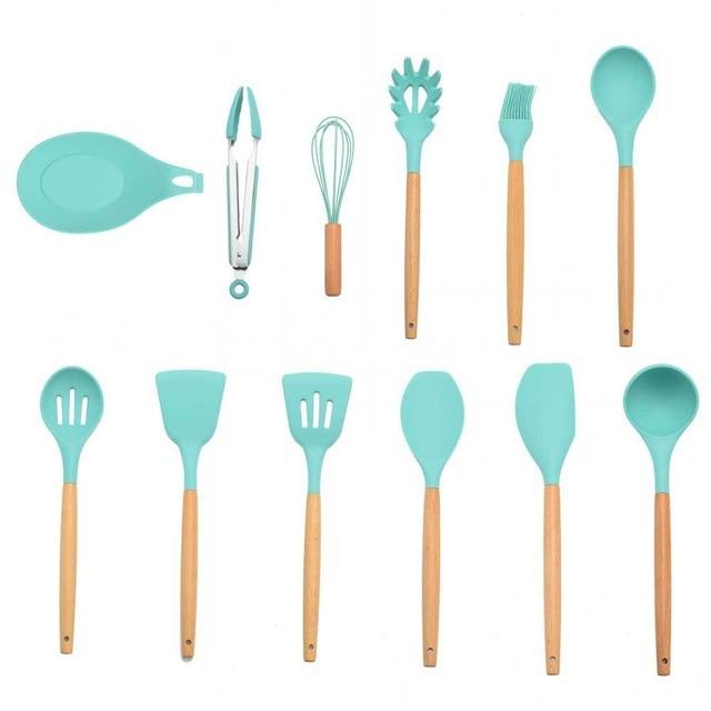 Kitchenware Cooking Utensils Set With Wooden Handle-KOLAICH™