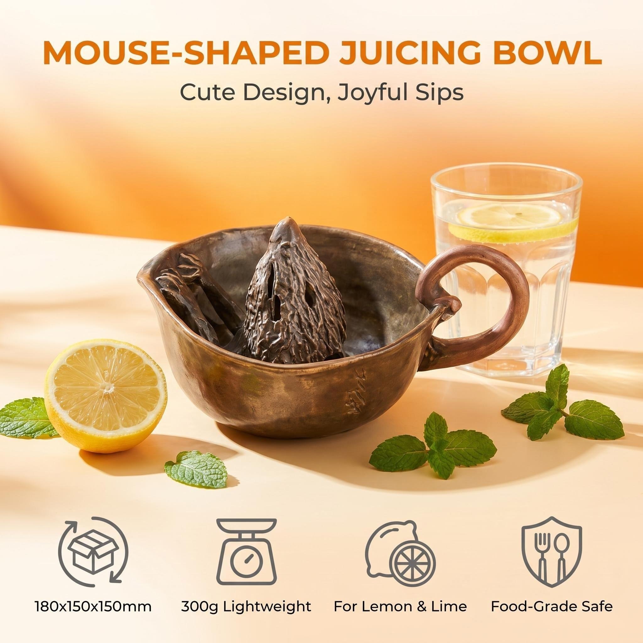 🔥Last Day 49% OFF -🌿Mouse-Shaped Grinding and Juicing Bowl