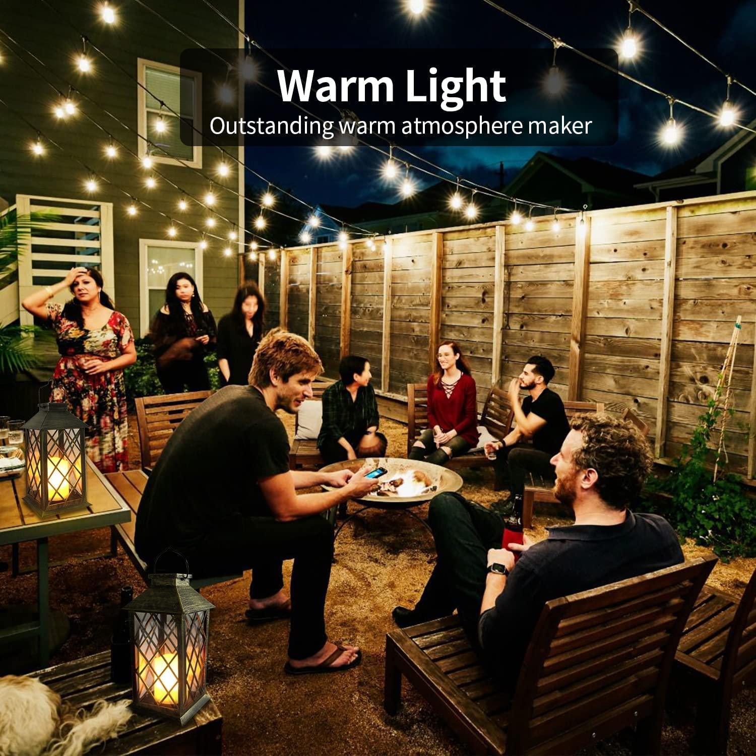 14" Solar Lantern,Outdoor Garden Hanging Lanterns,Set of 2-KOLAICH™