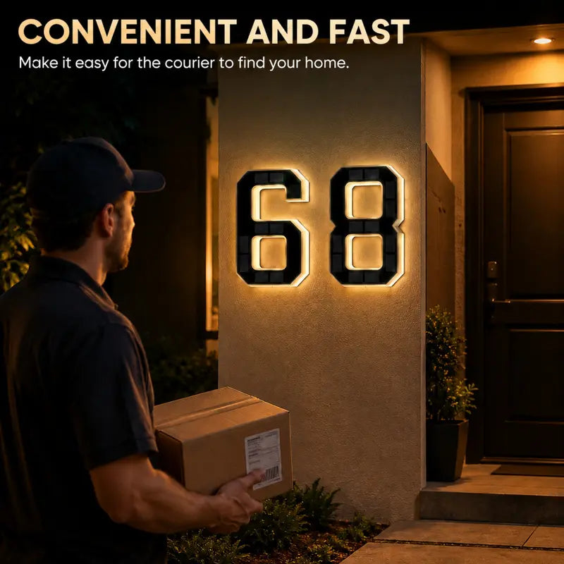 ☀️ Solar LED Illuminated House Numbers-KOLAICH™