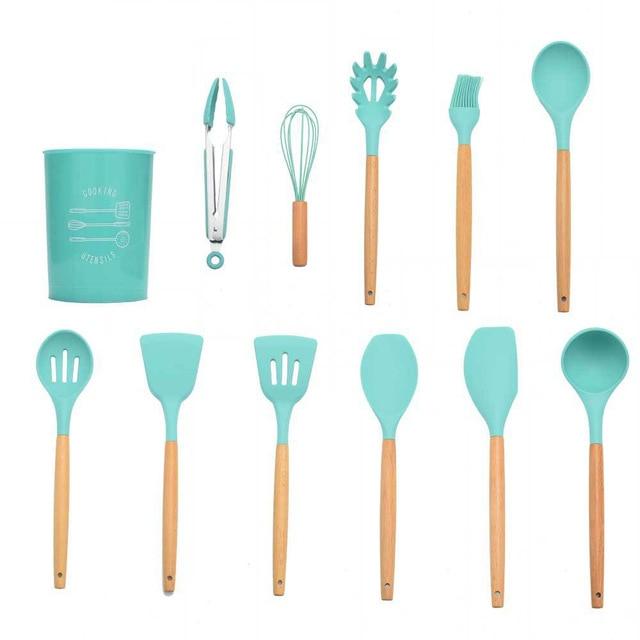 Kitchenware Cooking Utensils Set With Wooden Handle-KOLAICH™