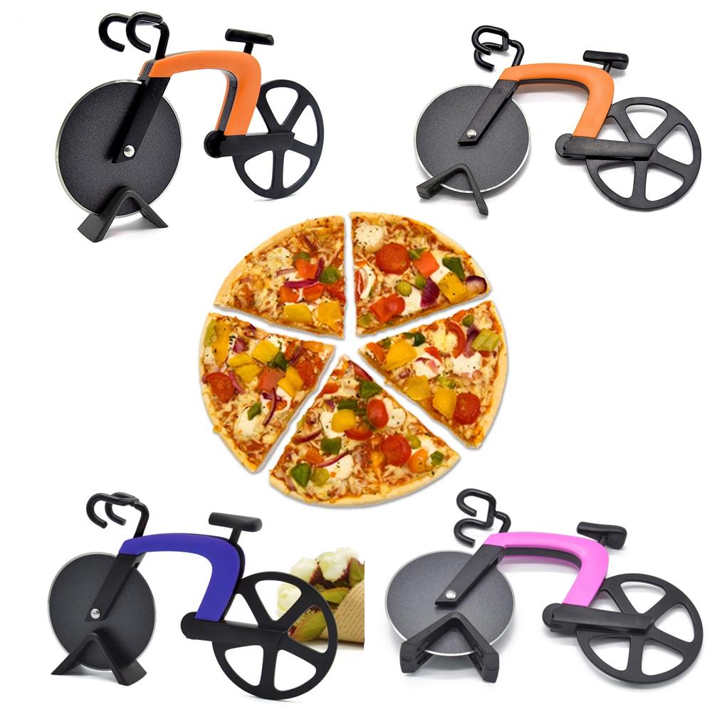 Pizza Cutter Pizza Knife Two-wheel Bicycle Shape Cutting Knife-KOLAICH™