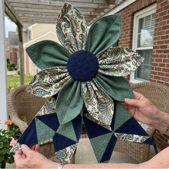 The Heritage Bloom Wreath & Bow: Multi-Piece Sewing Template Set