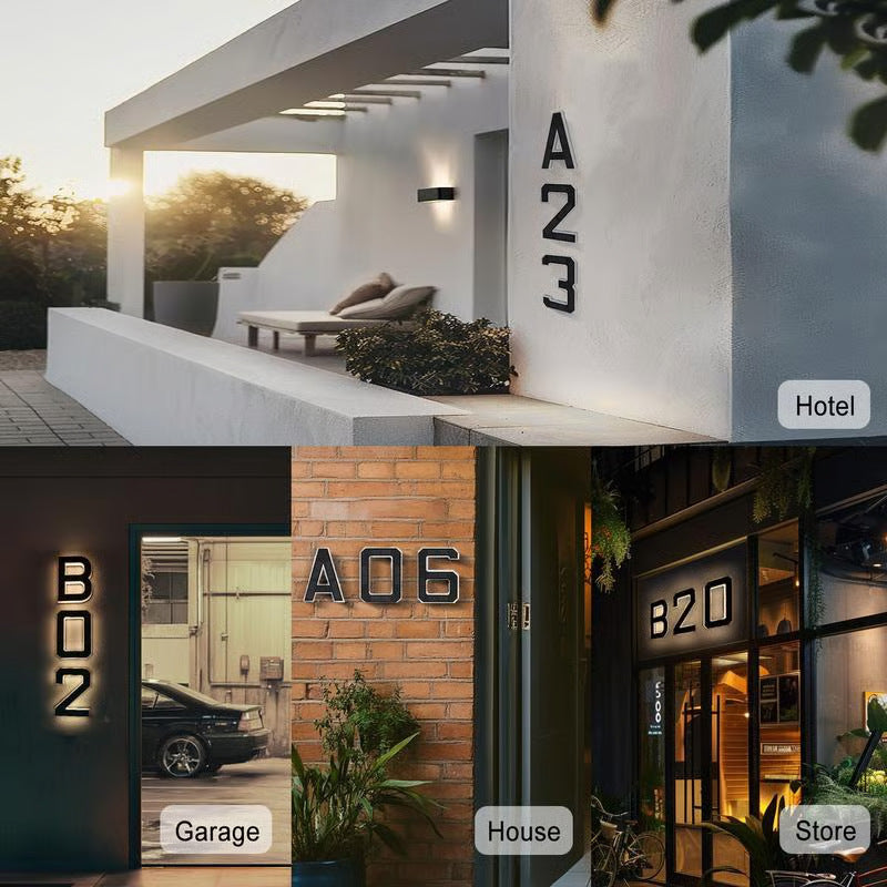 ☀️ Solar LED Illuminated House Numbers-KOLAICH™