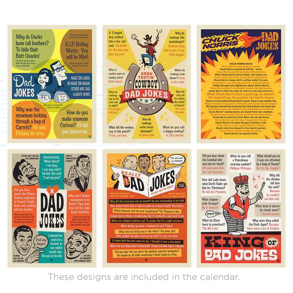 2025 Wall Calendar: Dad Jokes