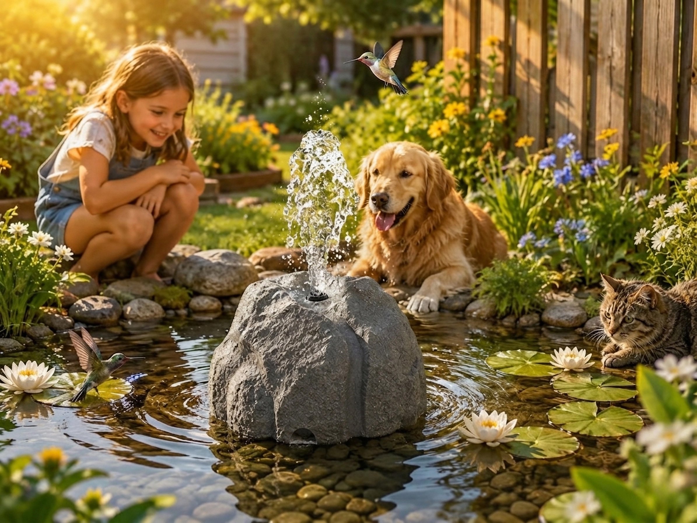🐦⛲Realistic Granite Rock Bird Bath Fountain-KOLAICH™