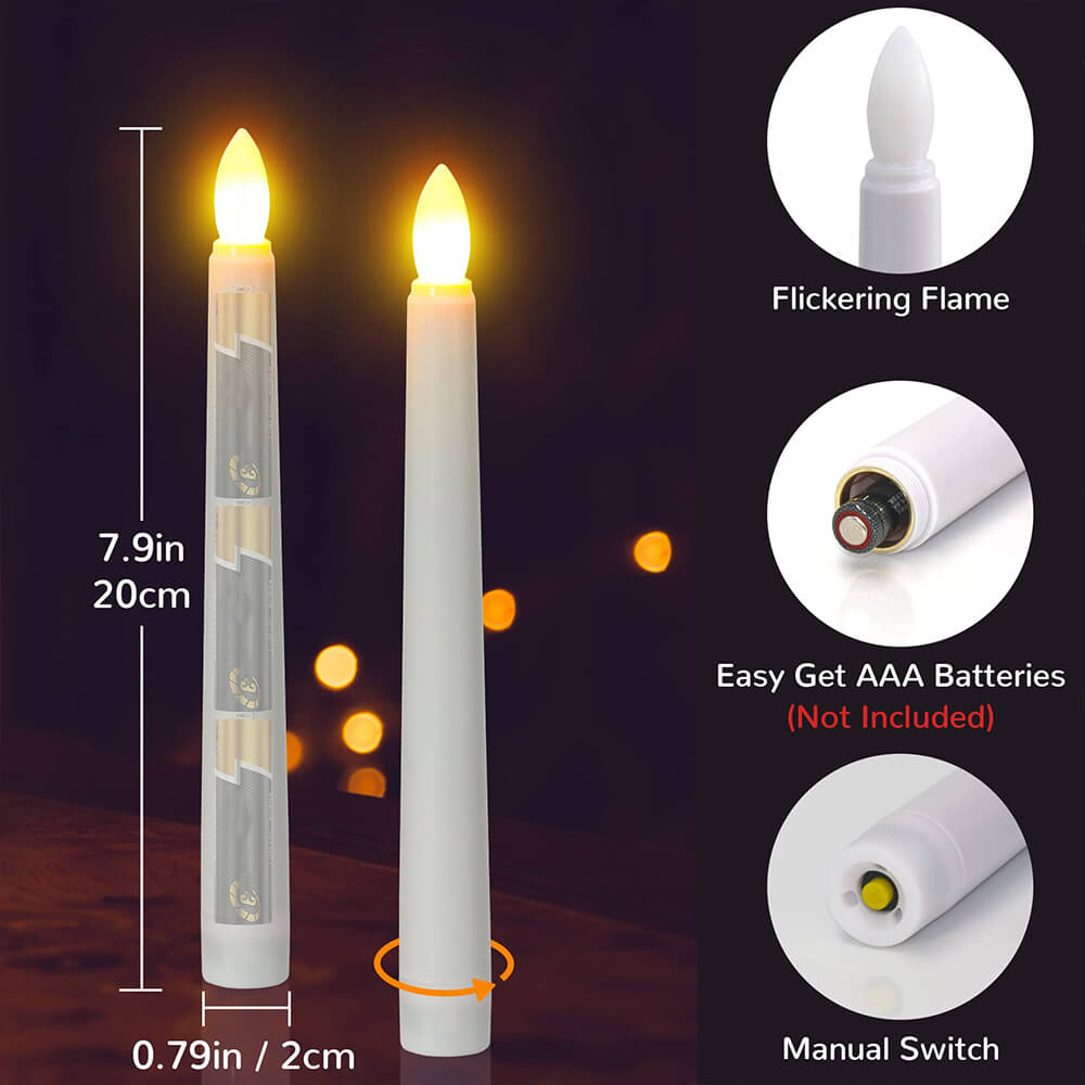 Halloween Flameless Candle Taper Light(6 PCS)-KOLAICH™