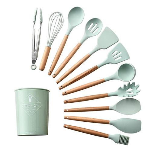 Kitchenware Cooking Utensils Set With Wooden Handle-KOLAICH™