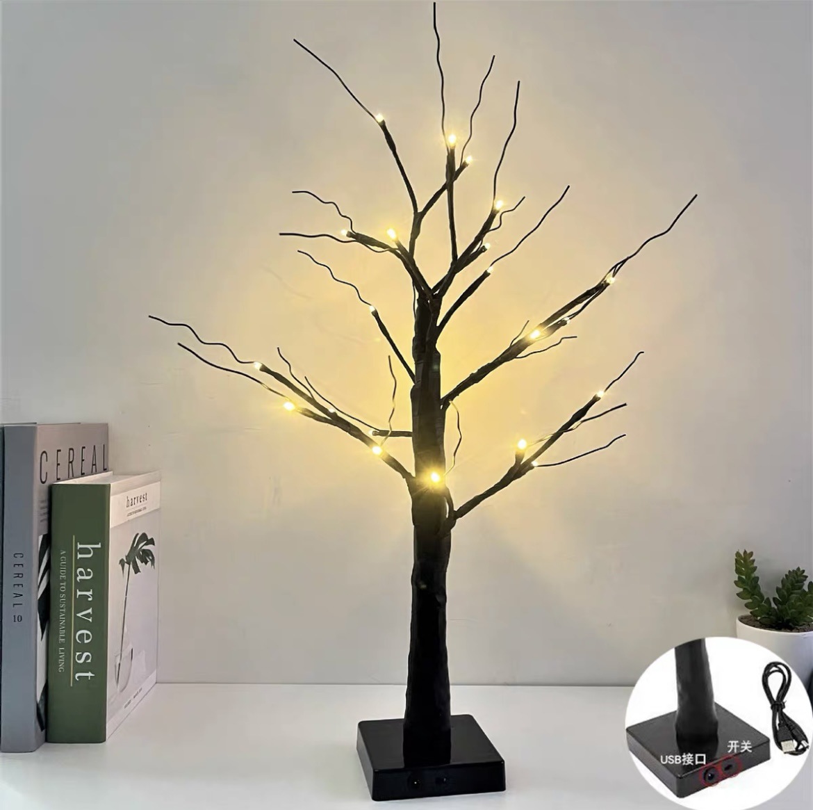 Halloween LED White Birch Tree  Light-KOLAICH™