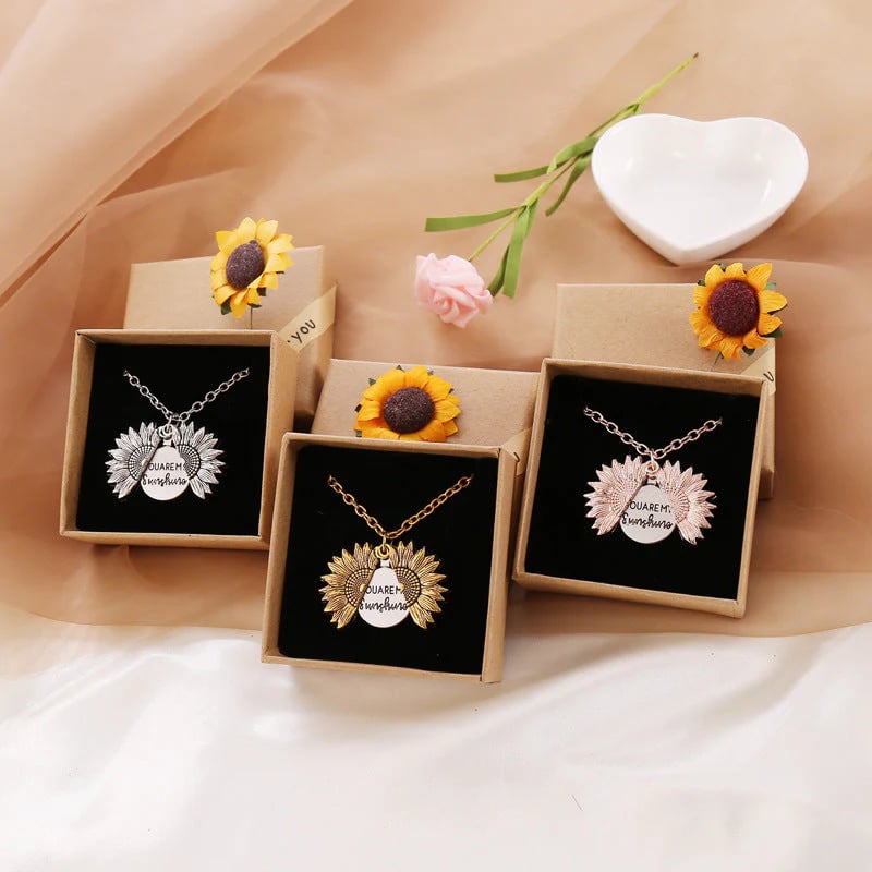 "You Are My Sunshine"Sunflower Necklace With Gift Box (Buy 2 Get Free Shipping）-KOLAICH™