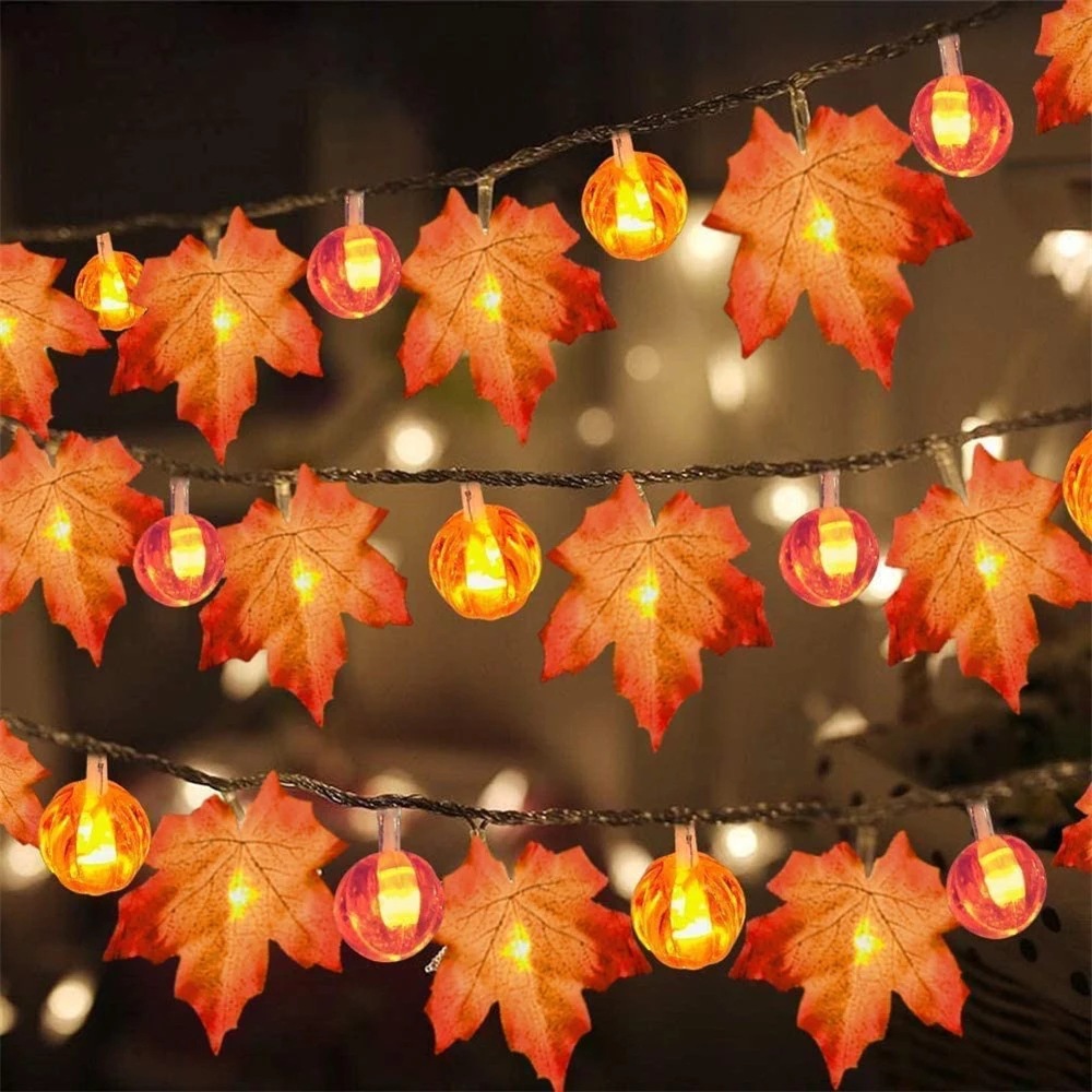 Halloween Pumpkin Maple Leaf Ambient Light-KOLAICH™