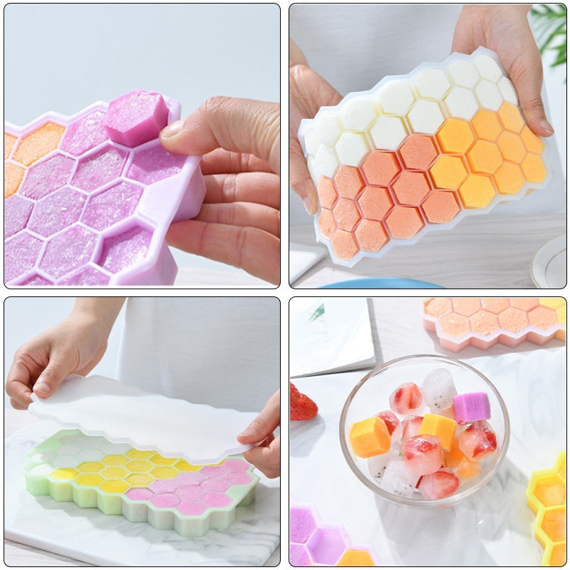 Ice Cube Tray Ice Cube Maker Sphere Mold Ice Cube Tray With Lid-KOLAICH™
