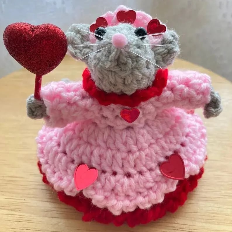 🔥LAST DAY 50% OFF - 💖🐭Crochet Valentine Mouse Couple