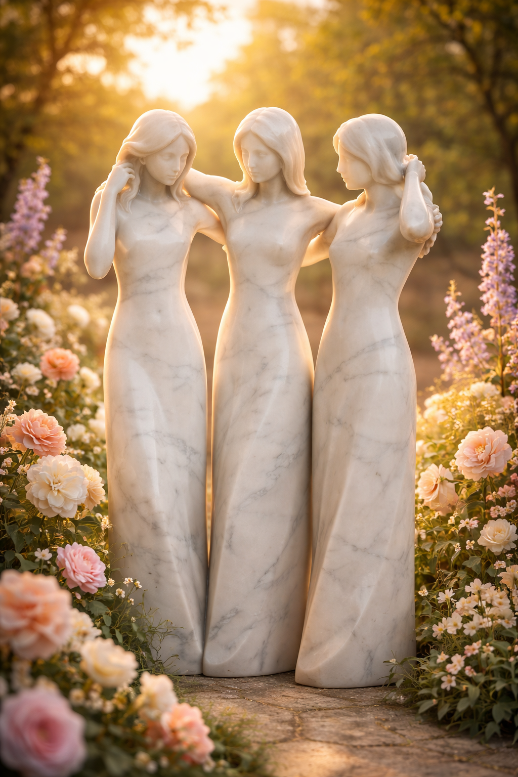 🔥LAST DAY 49% OFF🌊Sisters by My Side, Celebrates Friendships Three Sisters Sculpture