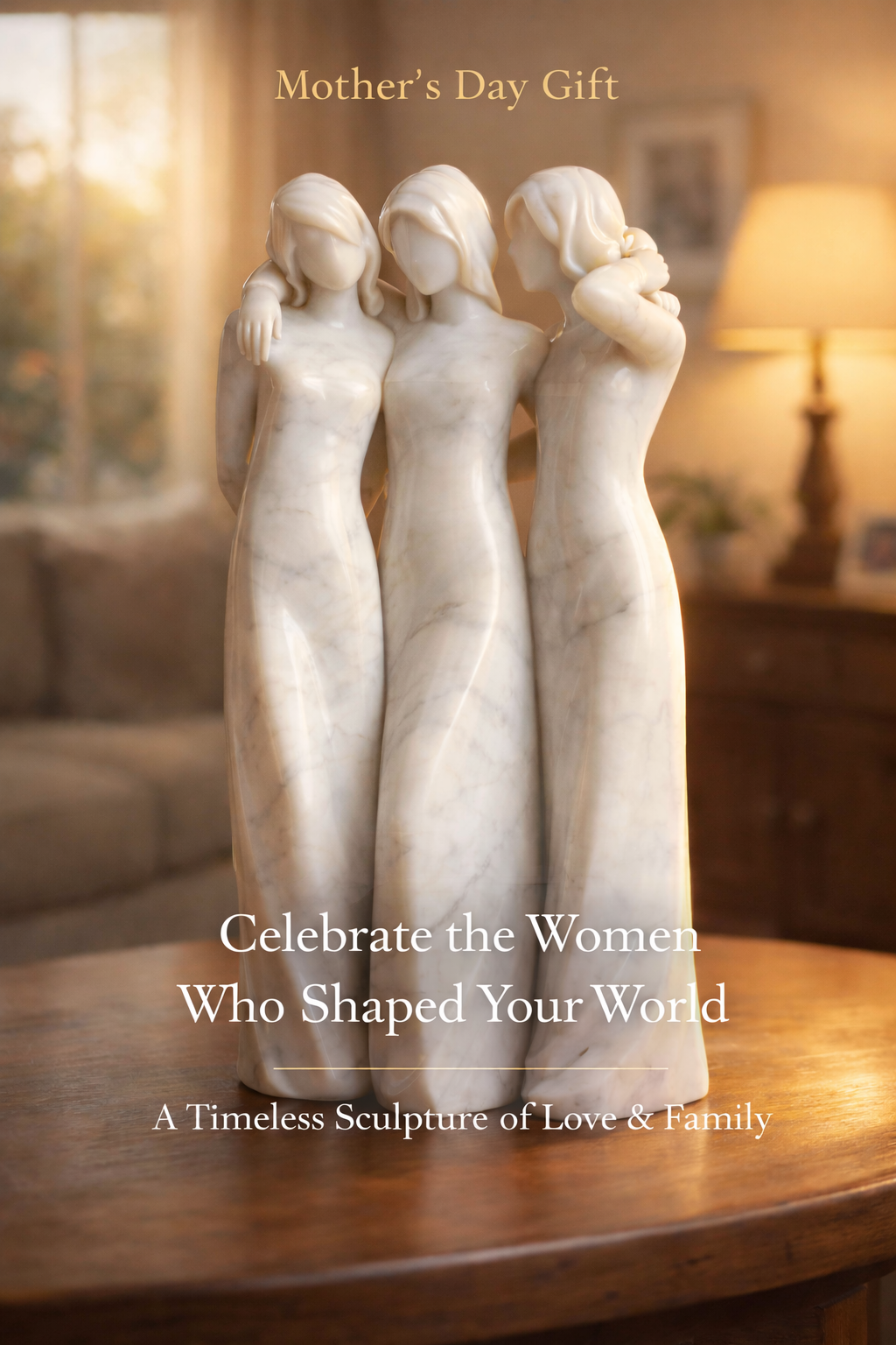 🔥LAST DAY 49% OFF🌊Sisters by My Side, Celebrates Friendships Three Sisters Sculpture