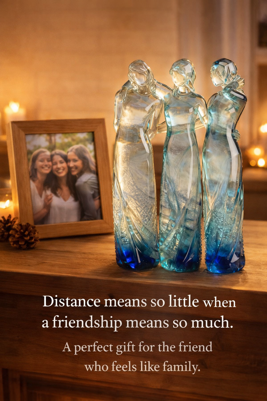 🔥LAST DAY 49% OFF🌊Sisters by My Side, Celebrates Friendships Three Sisters Sculpture