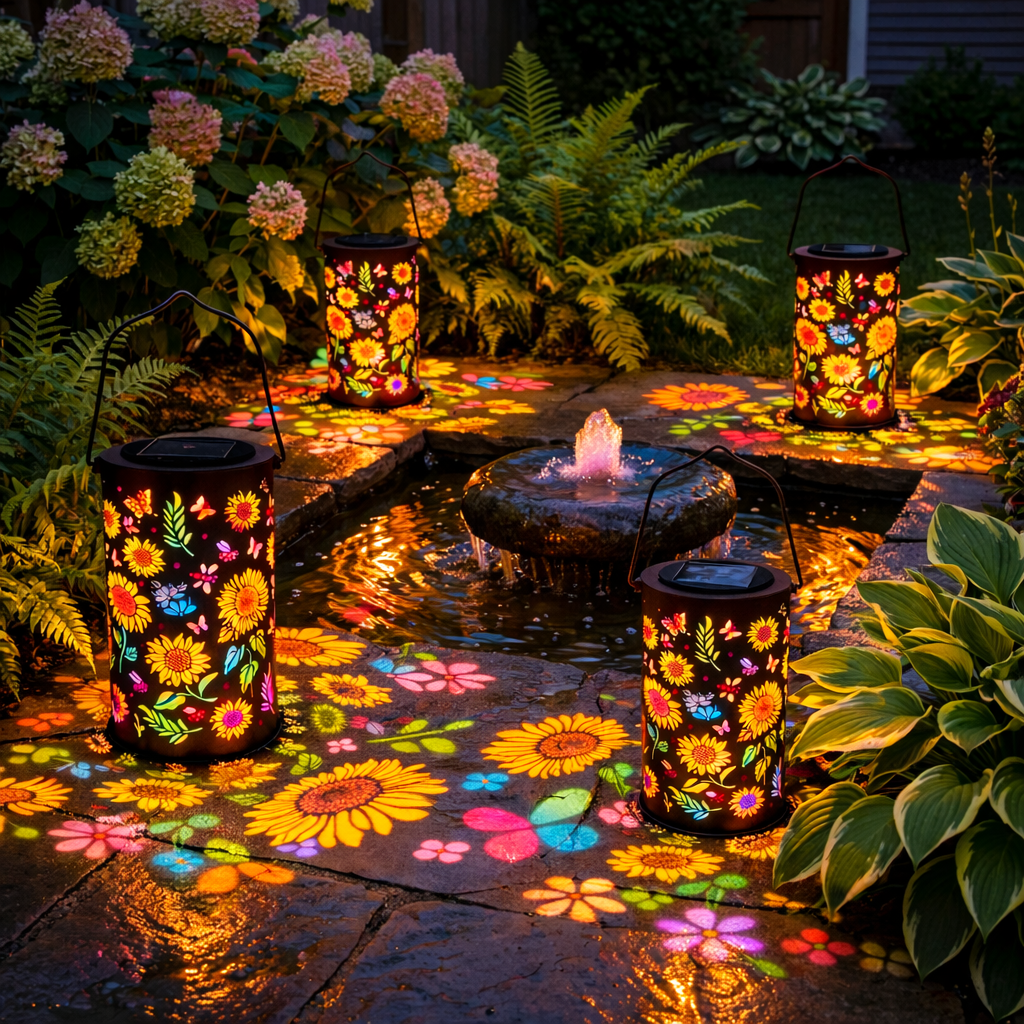 🎖️Colorful Sunflower Glow Solar Garden Lantern-KOLAICH™