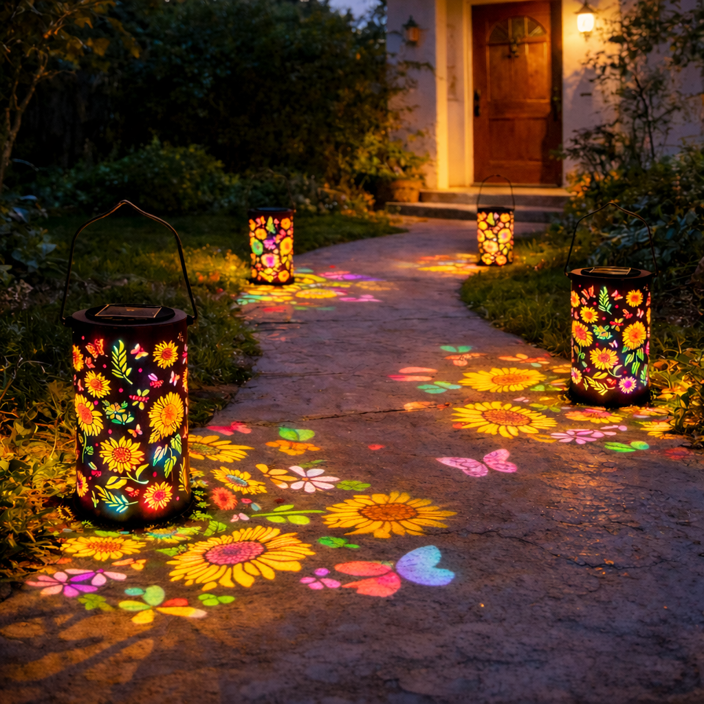 🎖️Colorful Sunflower Glow Solar Garden Lantern-KOLAICH™