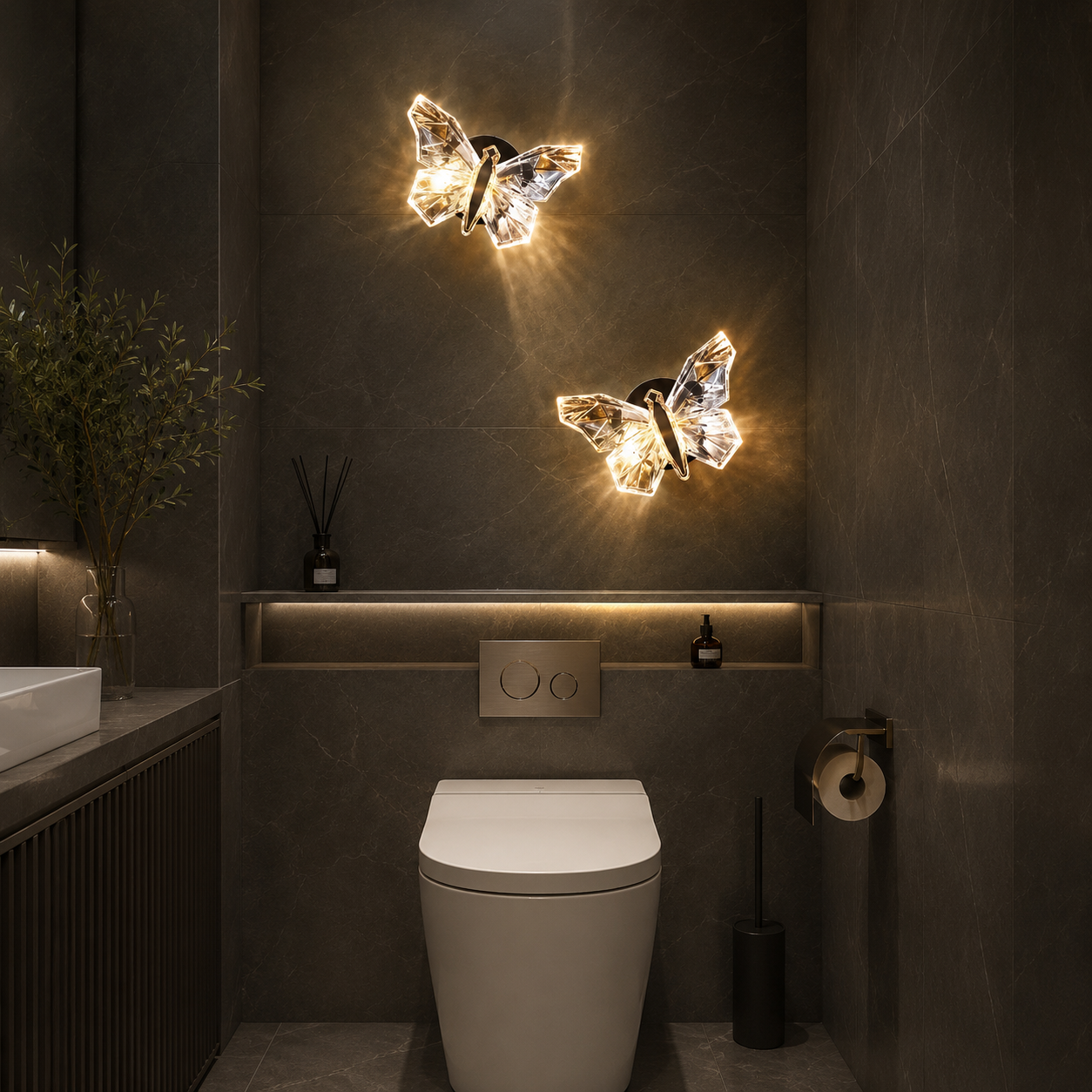 🔥Hot Sale - A Crystal Butterfly Glow — No Wiring Needed