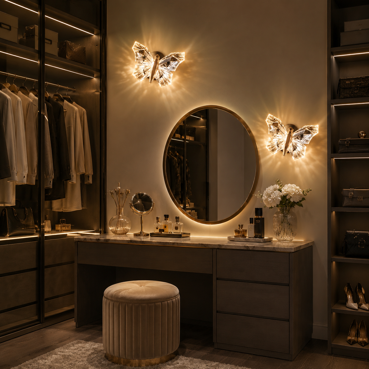 🔥Hot Sale - A Crystal Butterfly Glow — No Wiring Needed
