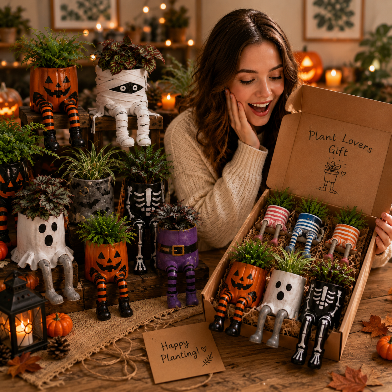 🎃 Limited Halloween Sale 👻 The Hanging Legs Family™ Whimsical Hanging Legs Planter – Spooky & Adorable Home Decor