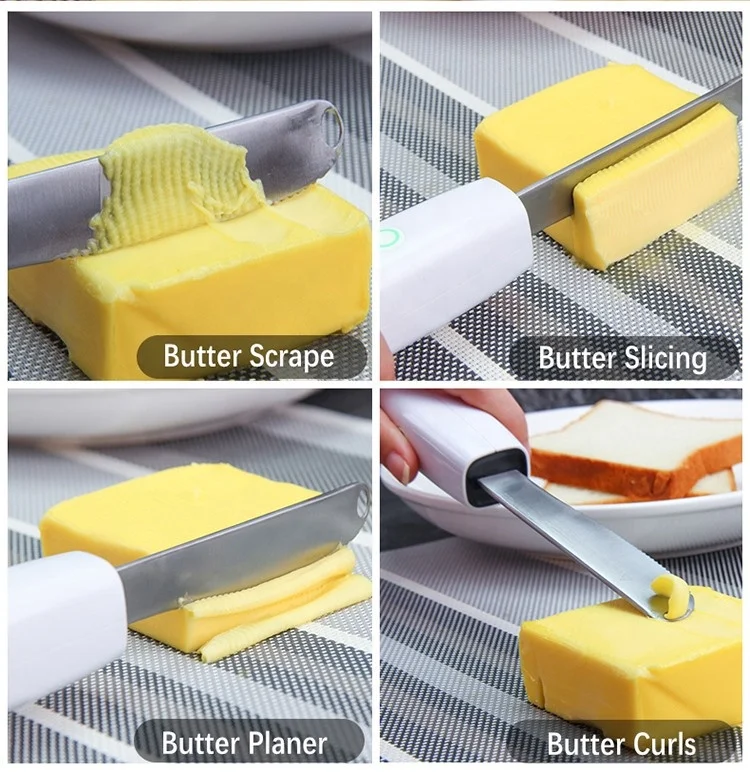 Custom Self-warming Electric Peanut Chocolate Butter Spreader Heater Knife Stainless Cheese Knife