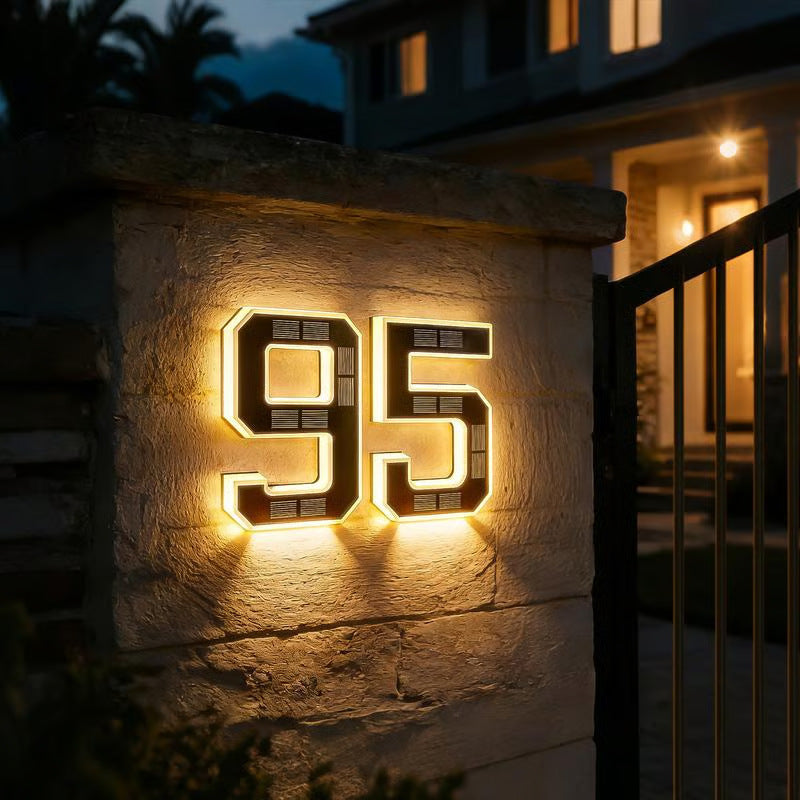 ☀️ Solar LED Illuminated House Numbers-KOLAICH™