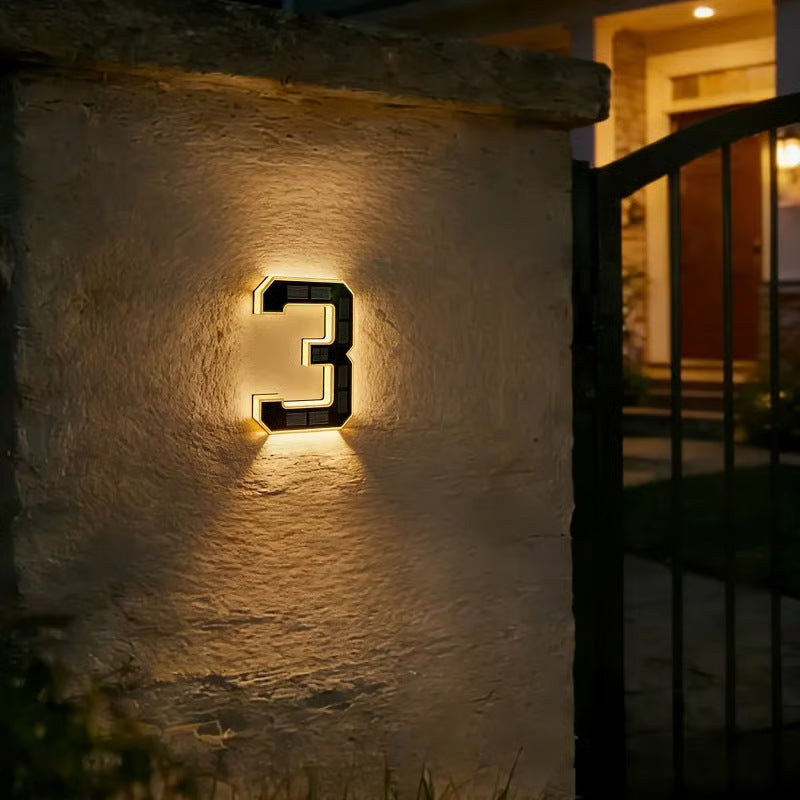 ☀️ Solar LED Illuminated House Numbers-KOLAICH™