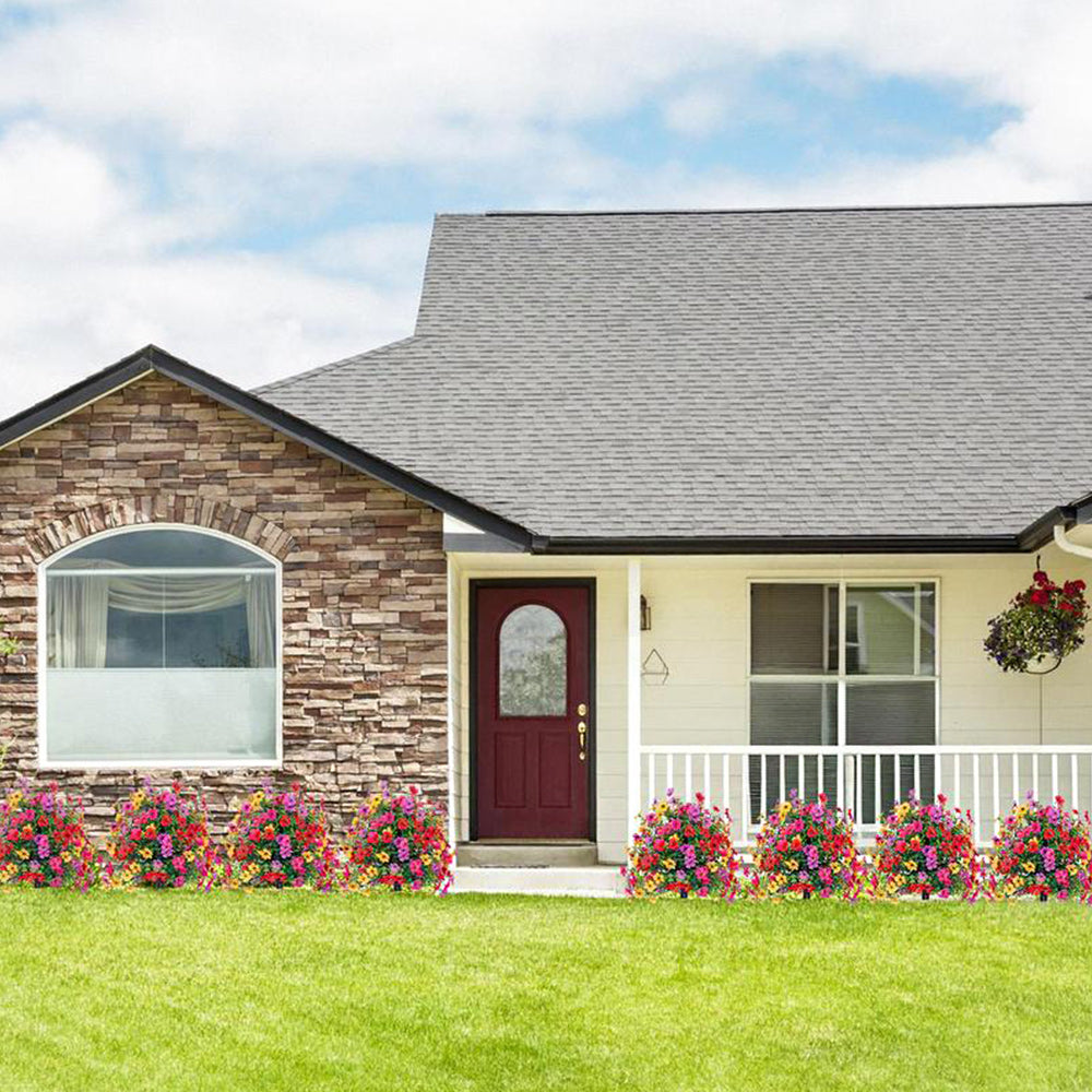 💐Lifelike Outdoor Artificial Hanging Flower Basket Decoration