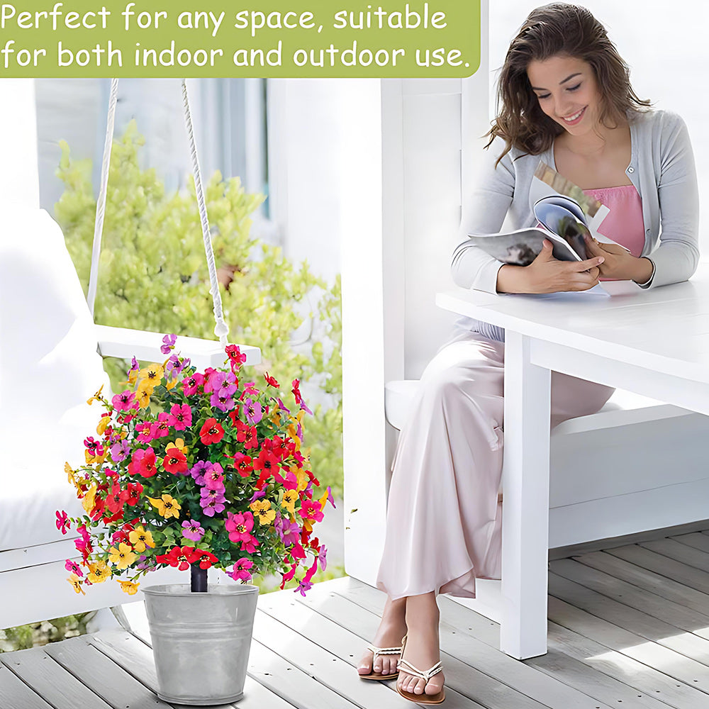 💐Lifelike Outdoor Artificial Hanging Flower Basket Decoration