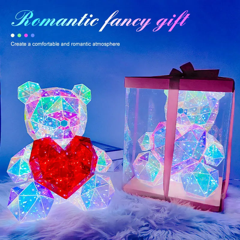 LED Rose Bear with Heart: Perfect Gift for Valentine's Day-KOLAICH™